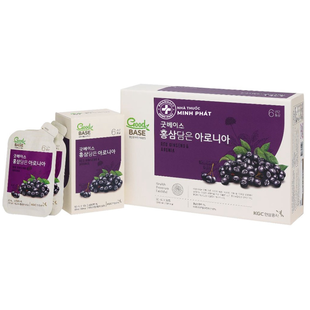 Nước Hồng Sâm KGC Goodbase Aronia 50ml x 30 gói